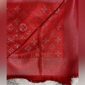 Red LV Blanket Scarf